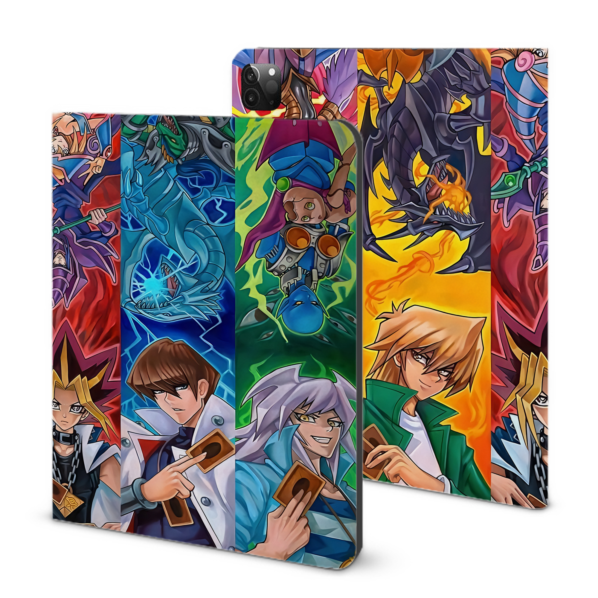 （画像用） 遊☆戯☆王 Yu-Gi-Oh! IPadケース ペンホルダー付き ブックスタイルデザイン